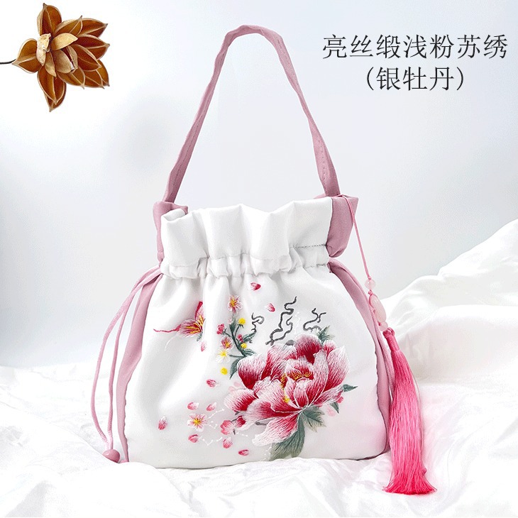 国潮四季百搭苏绣包包新中式百搭手提包国风斜挎包包汉服搭配古风包
