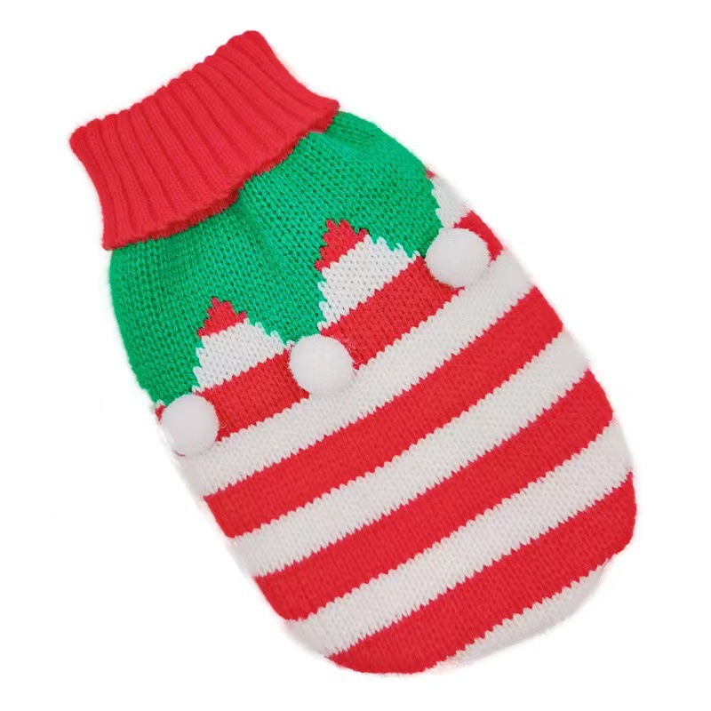 Christmas-themed children's clothing, boys' sweaters, one-year-old children's woolen sweaters, dolls, knitted clothes, suitable for babies to keep warm in winter Specification image