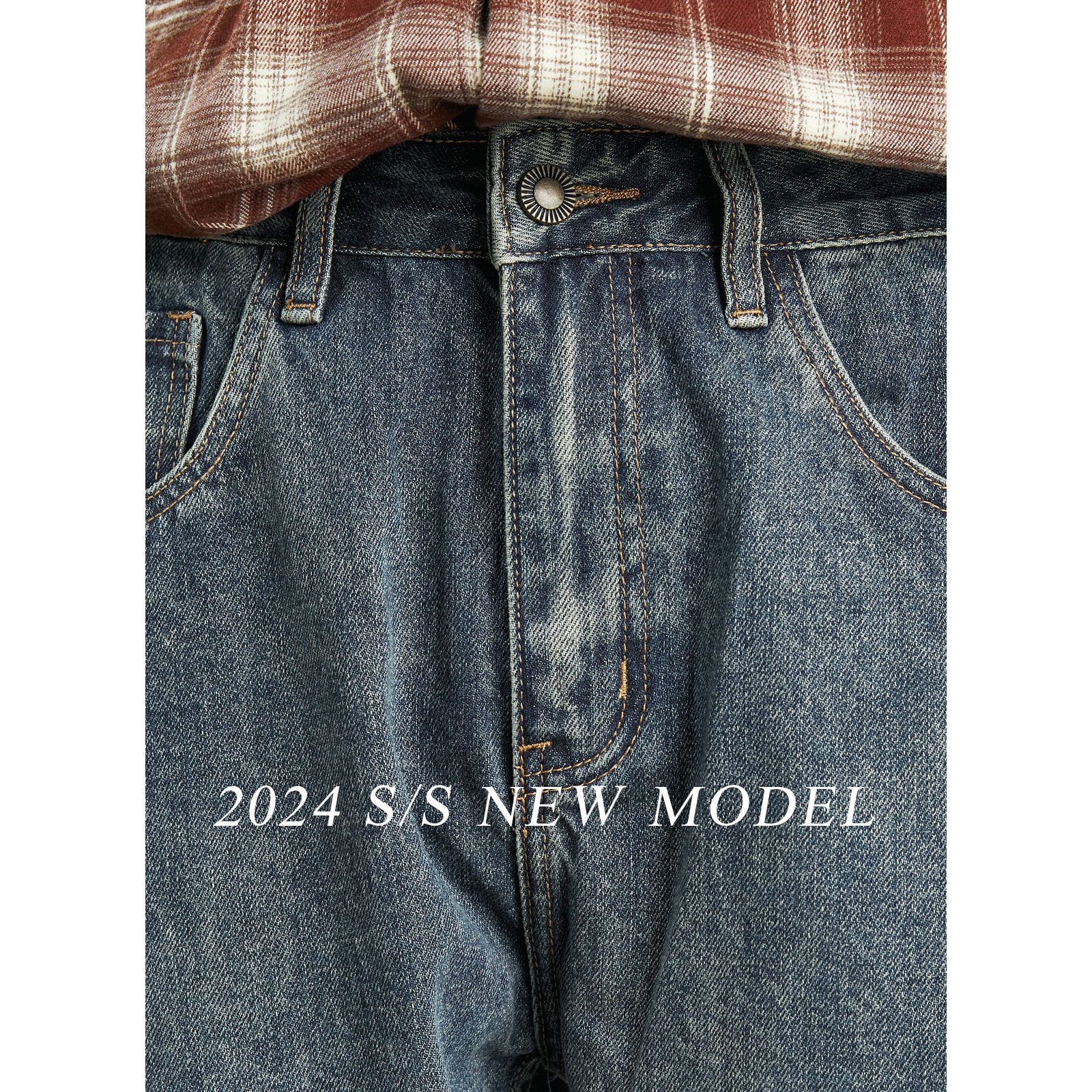 It also offers men's American retro wide-leg jeans, men's spring and autumn loose and draping dad pants, and washable plus-size pants Specification image