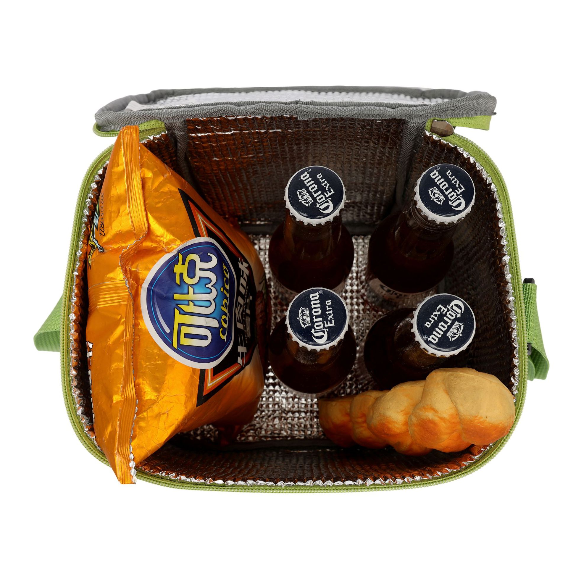 SAN Neng's new 6L insulated bag, Amazon cross-border lunch box bag, portable ice pack, outdoor picnic insulated bag Item Picture