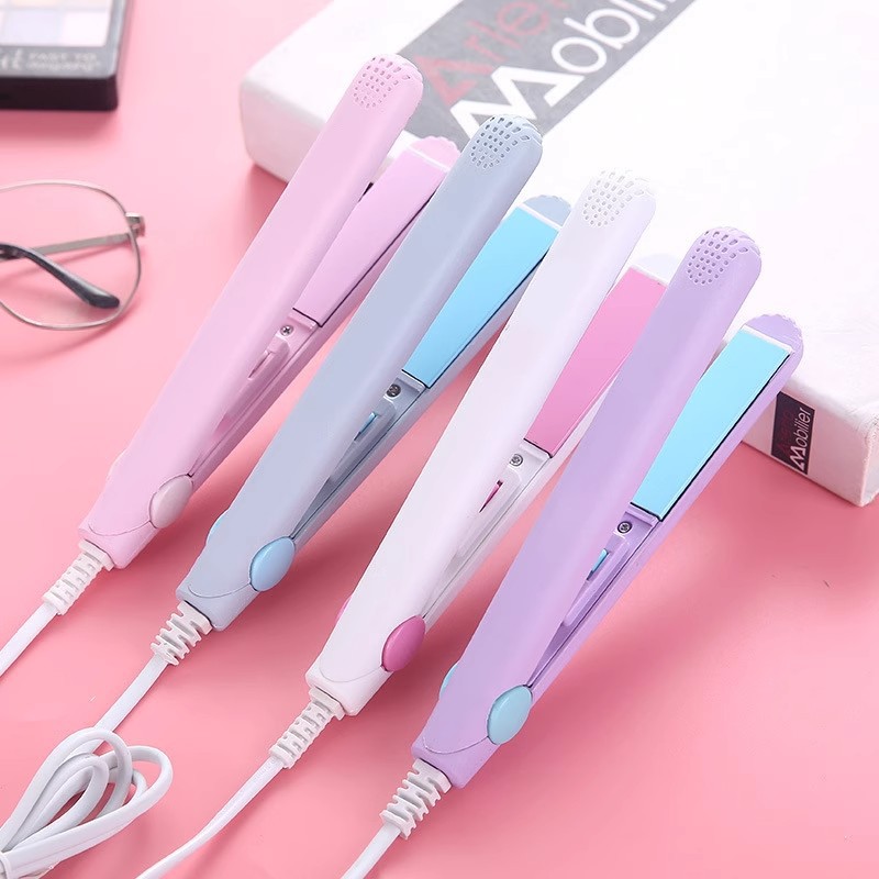 Mini hair straightener, portable hair straightener, dual-purpose straightener, student dormitory, fluffy bangs straightener, curling iron