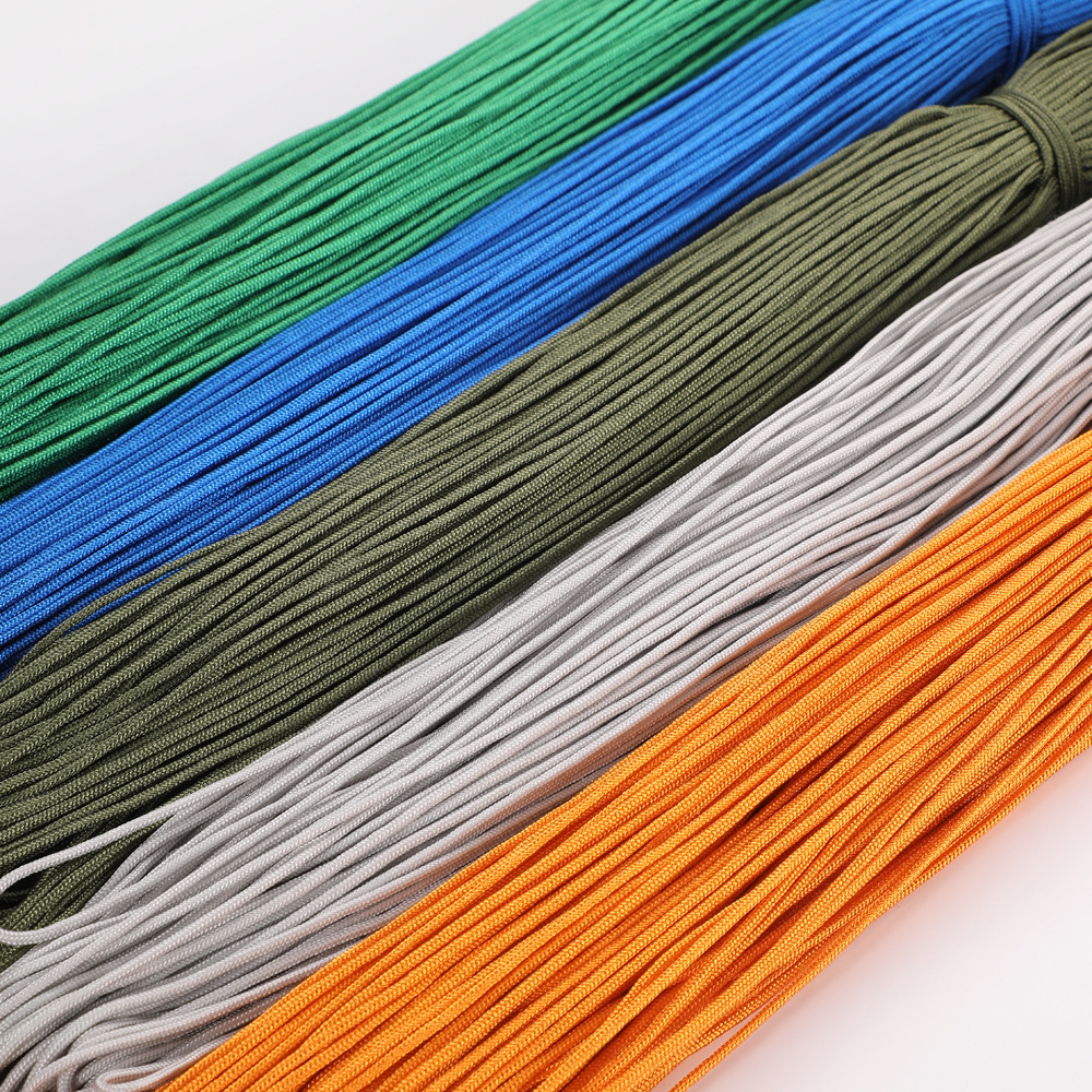 2mm polyester rope manufacturer wholesale solid color umbrella rope, outdoor wear-resistant windproof rope, handcrafted clothing, home textile auxiliary materials Specification image