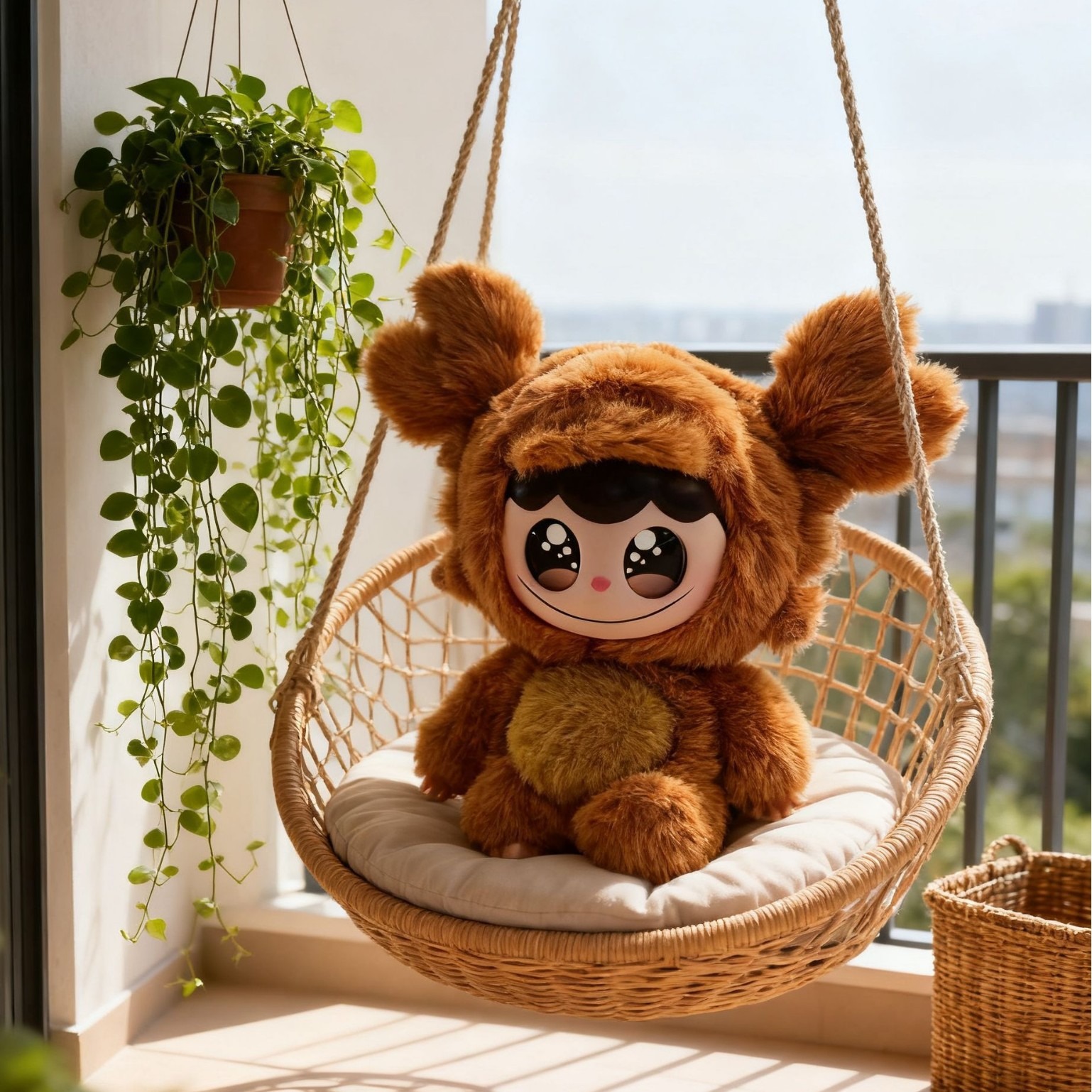 穿裙子的兔子/钩织/宠物玩具小黄鸭/兔子挂件/狗狗玩具陪伴鸭细节图