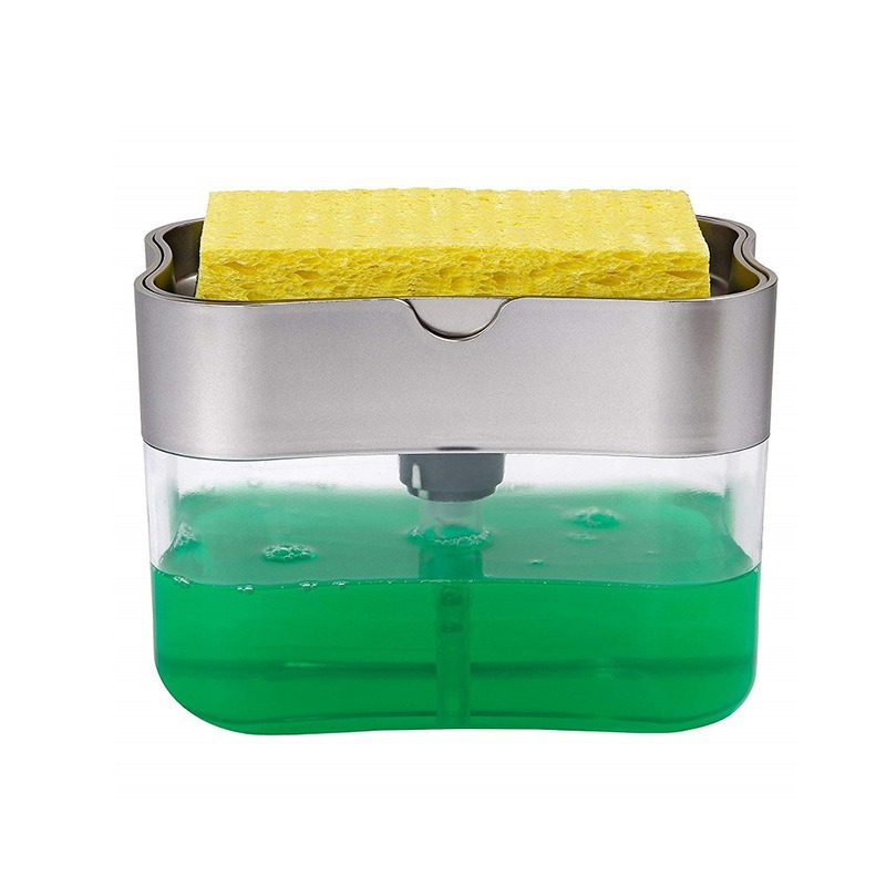 Dishwashing liquid press, cleaning pot brush, kitchen automatic liquid filling box, scouring pad, dishwashing brush, pot soap liquid box wholesale Application Scenario