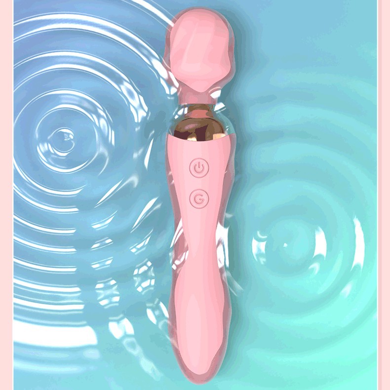 变频加温振动双头硅胶女用AV震动棒 女性自慰器情趣成人用品批发详情图2