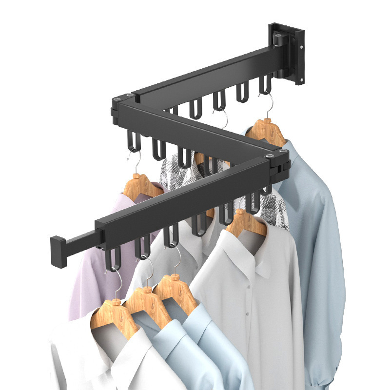 Wardrobe wall telescopic clothes hanger hook, long extension hook, hanging rod, wall-mounted clothes hanging wonder, wall-mounted clothes hanger wholesale Item Picture