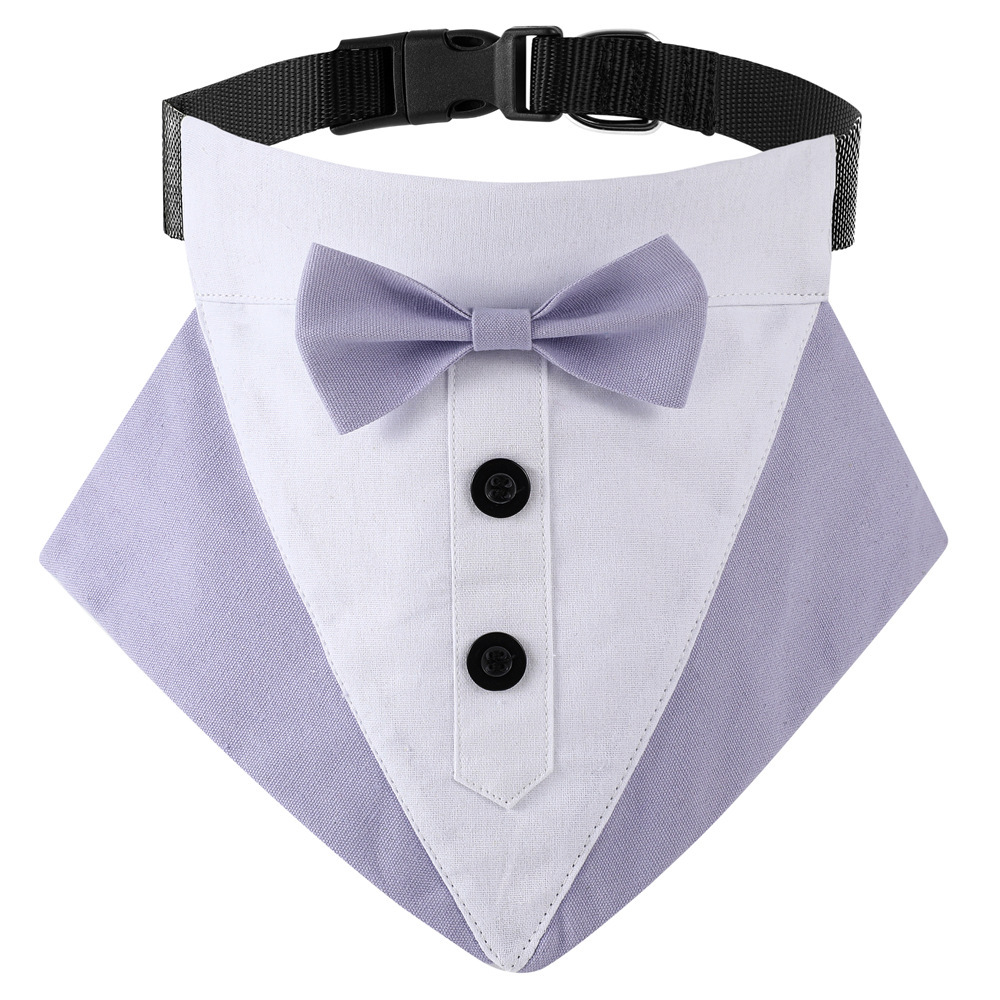 New wedding suit, pet saliva towel, dog collar, pet triangle towel, pet bow tie, wedding suit triangle towel Specification image