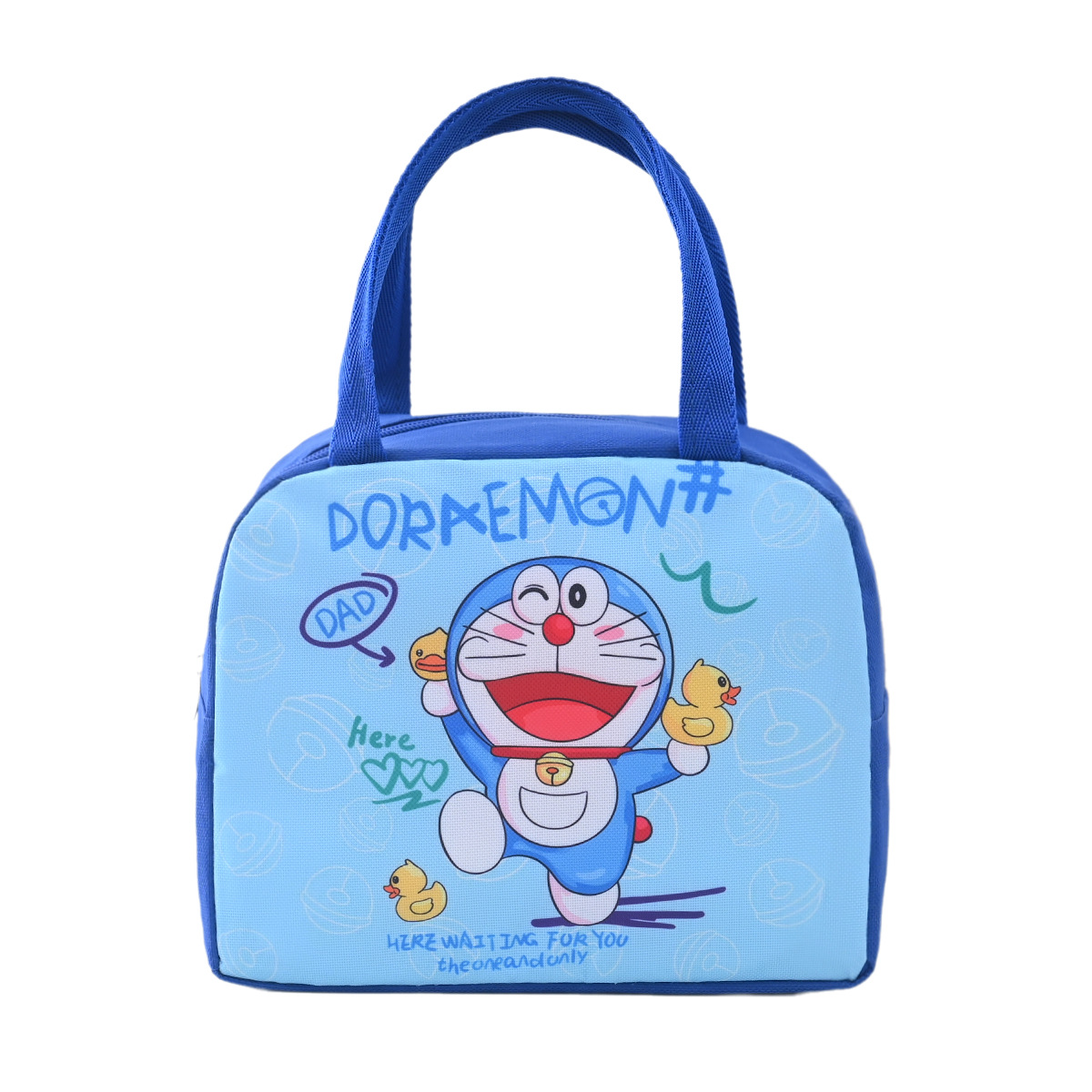 Bolsa de lonchera de estudiante de dibujos animados linda bolsa de bento portátil para niños bolsa de bento bolsa de almuerzo impermeable con bolsa de comida Item Picture