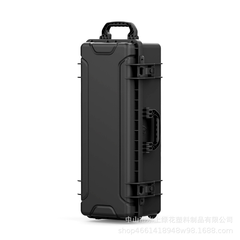 Newly upgraded long portable instrument and equipment storage box, large-capacity tactical bow and arrow fishing rod protective box with wheels Item Picture