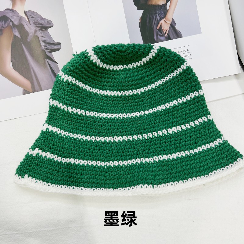 Sombrero mujer otoño invierno casual compras rayas sombrero de pescador versión coreana moda multifuncional punto domo cuenca sombrero plegable maré Application Scenario