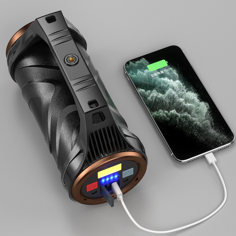 Cross-border XHP99 Flashlight Rotating Zoom p99 Portable Lamp Multi-functional Sensor Zoom Portable Lamp Searchlight Item Picture