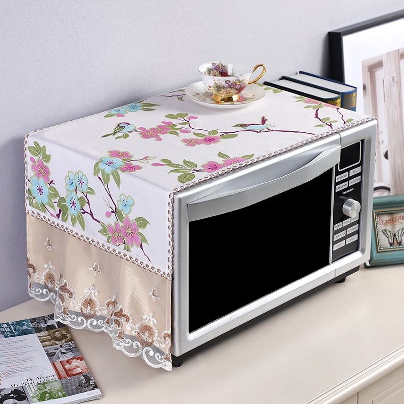 Midea microwave oven lace cover, home kitchen splash-proof cover, microwave oven protective case, home appliance accessories Item Picture