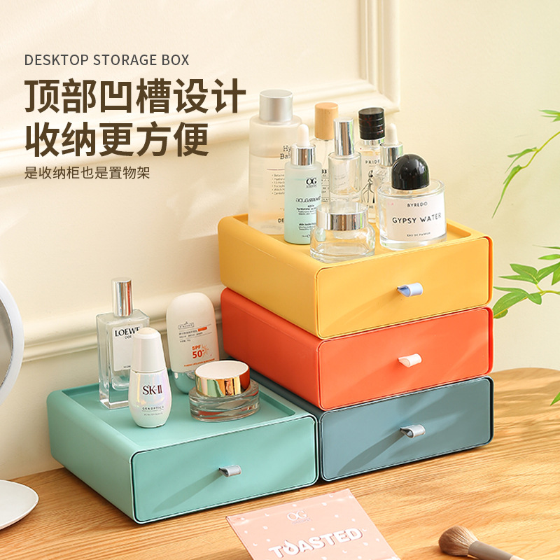 Drawer-type desktop storage box, storage box, office desk rack, organizing cabinet, wholesale organizing box Application Scenario