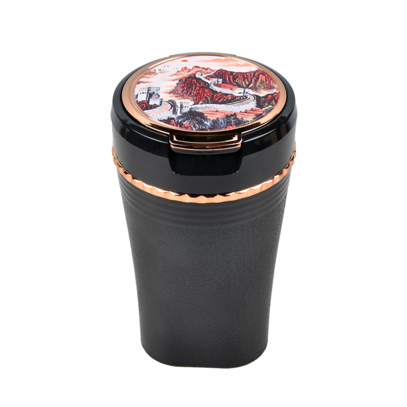 按压车载烟灰缸/桌摆/气球派对白底实物图