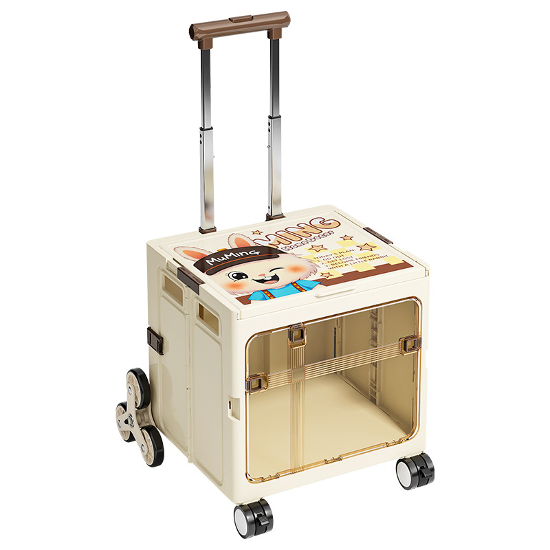 家用购物车大容量买菜小拉车带轮爬坡可折叠便携式露营取快递推车白底实物图