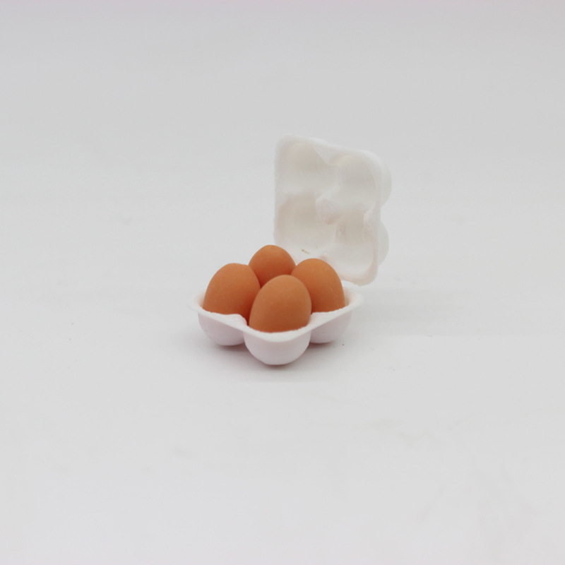 Dollhouse Miniature food toys 1:12 point model life setting Egg preservation box Egg tray Item Picture