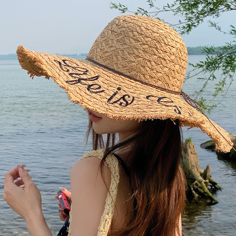 帽子/小麦秸秆草帽/帽子女士冬季百搭/针织毛线帽/一体帽灯产品图