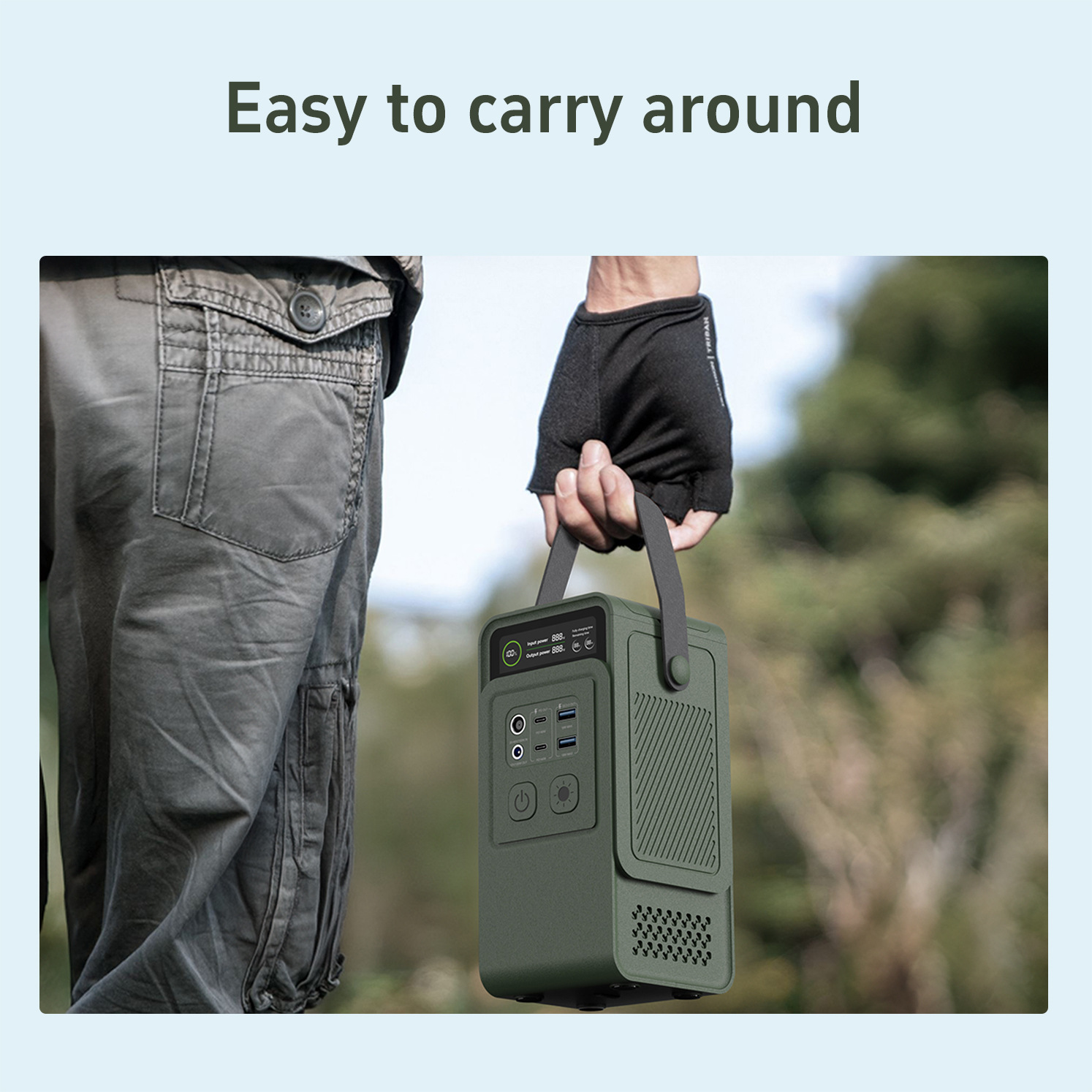 AP200L大容量露营太阳能板电源60000mAh户外备用储能跨境爆款