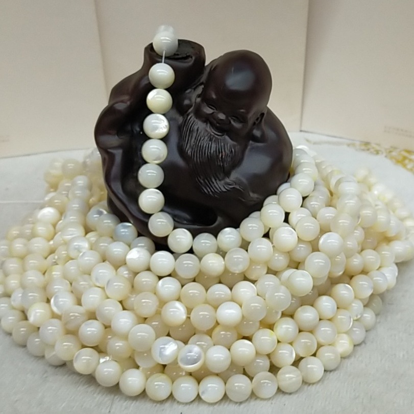 Factory direct supply of natural pearl oysters, natural mother oysters, loose beads, DIY jewelry accessories, beaded bracelets, Buddhist prayer beads wholesale Specification image