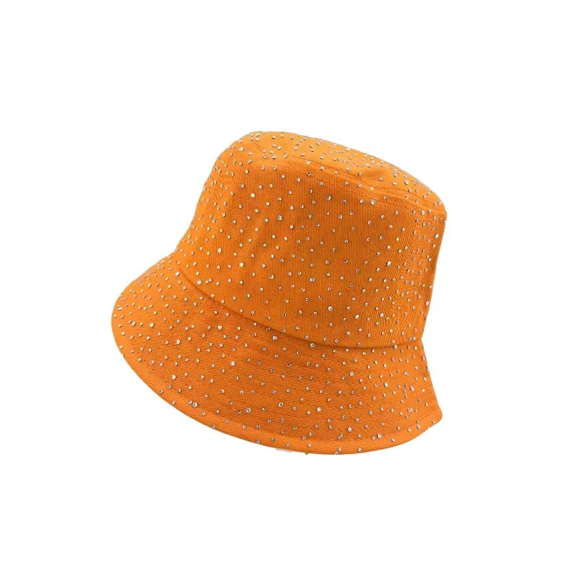 New fisherman's hat, women's rhinestone cotton sunshade basin hat, spring, summer and autumn styles, fashionable Panamanian hats for export Application Scenario