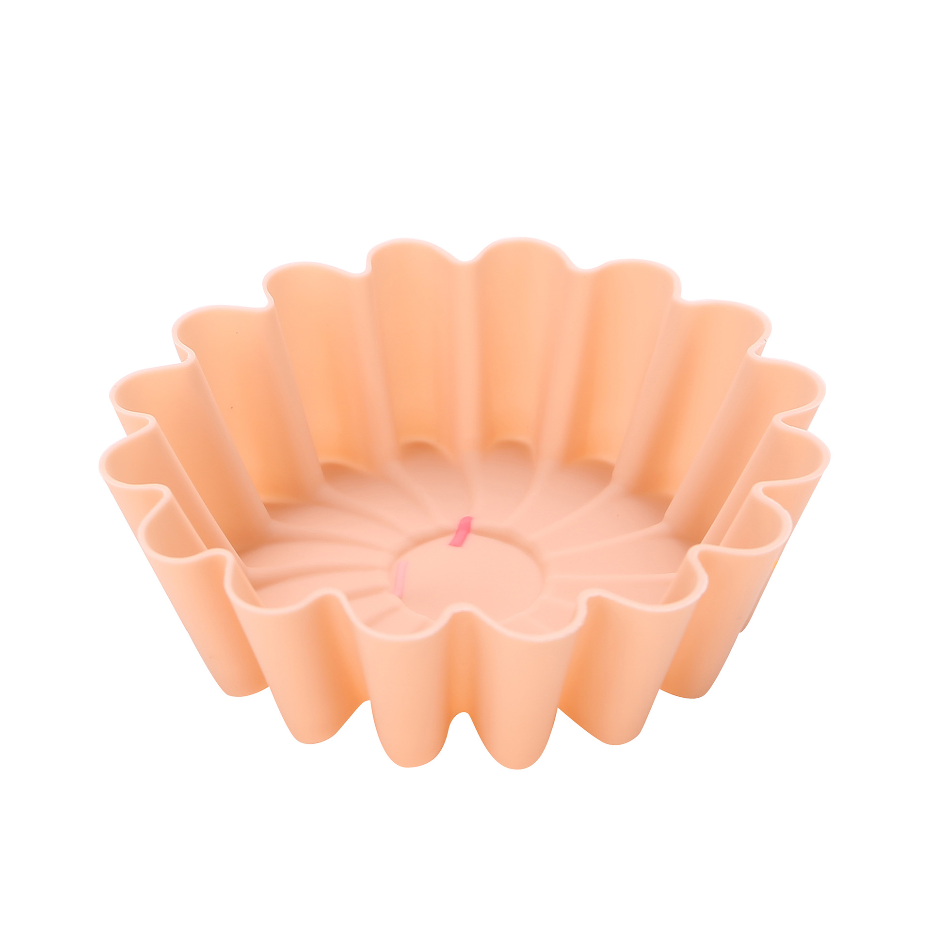 食品级加厚硅胶马芬杯烘焙硅胶模具圆形星形心形正方形玫瑰蛋糕杯白底实物图