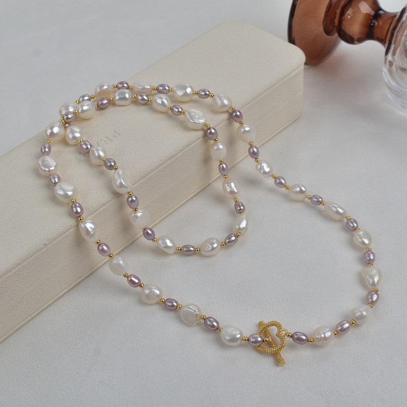 68cm natural freshwater pearl autumn and winter sweater chain, Baroque irregular pearl long necklace Application Scenario