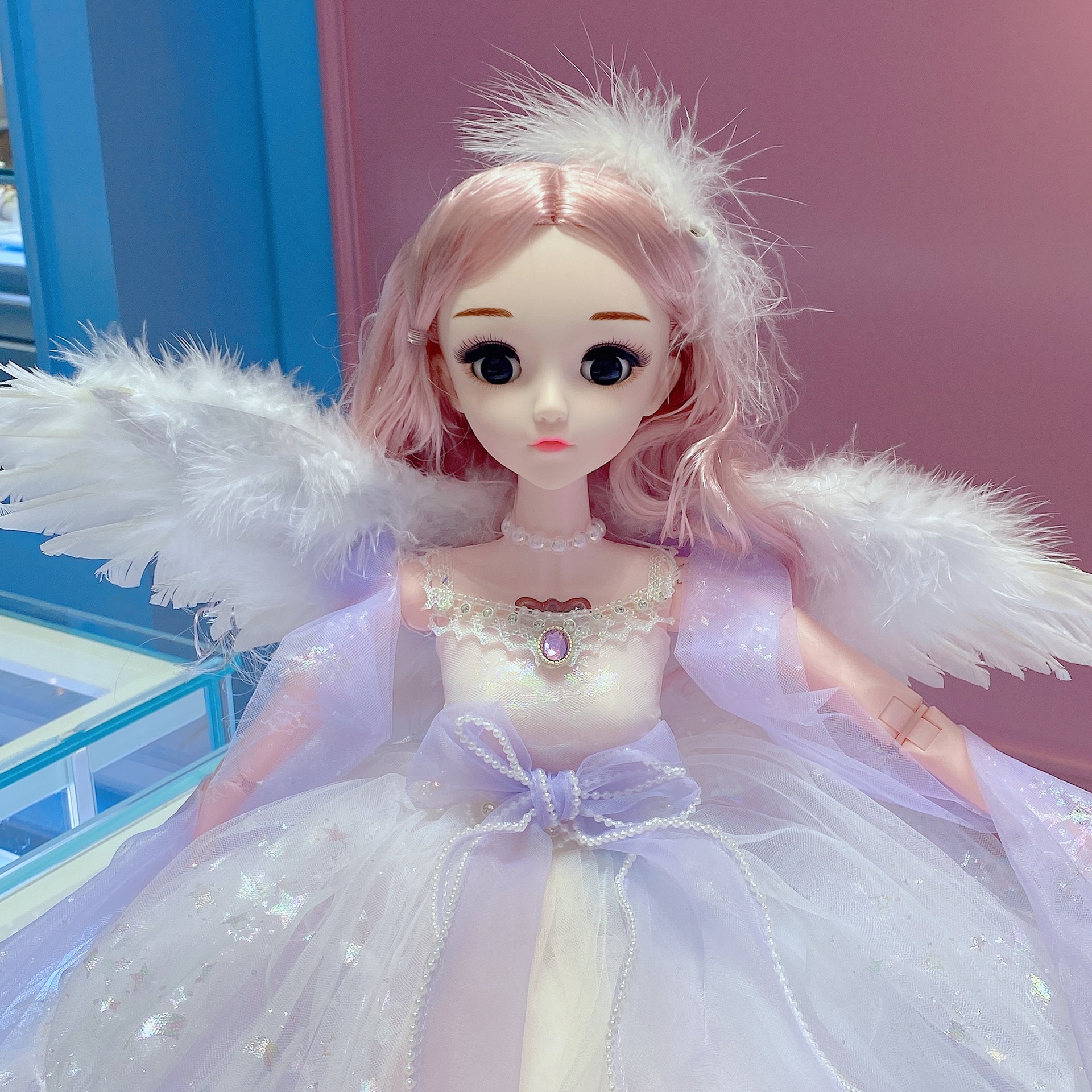 60CM Snow White Barbie doll, singing and blinking doll, mermaid doll Specification image