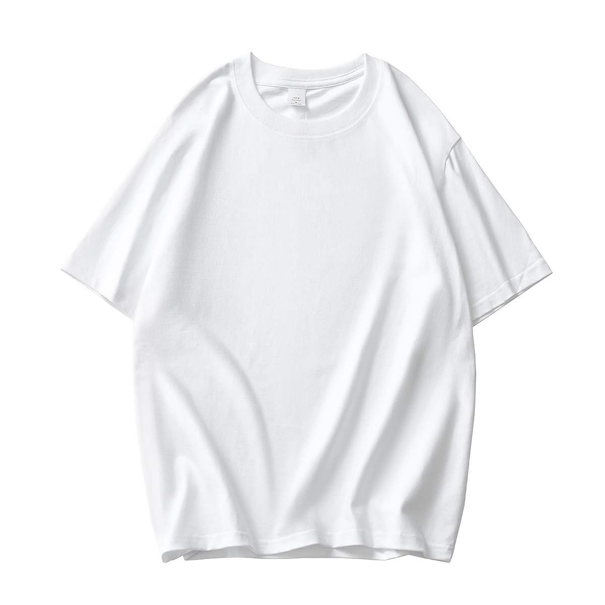 De alta calidad! 260g camiseta de algodón pesado blanco manga media manga corta hombre camiseta hombre mismo estilo media manga más logo Item Picture