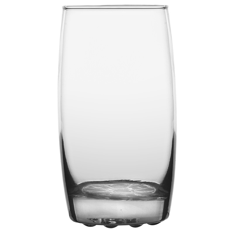 Sol embossado con puño taza de agua de vidrio 180ml taza de té de vidrio transparente simple homeware