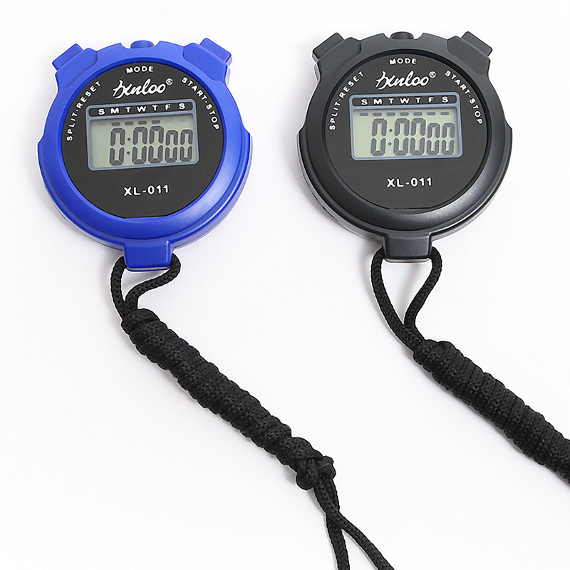 Electronic stopwatch, large screen digital timer, student, running coach, referee, fitness stop, date and time 011 details Picture