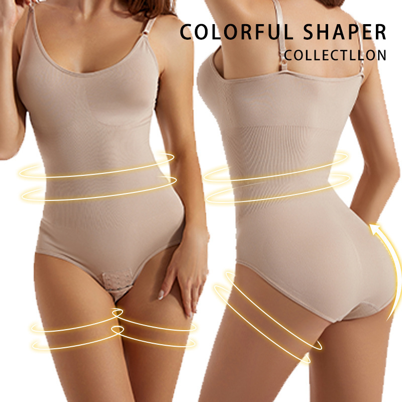 Cross-border one-piece shaping garment, women's belt-tightening pants, open-top hip-lifting shaping halter underwear, elastic belt-tightening body shaping corset Application Scenario