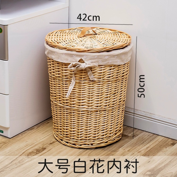 收纳篮/脏衣篓/防藤编收纳篮/收纳/塑料篮子PP料编织带产品图
