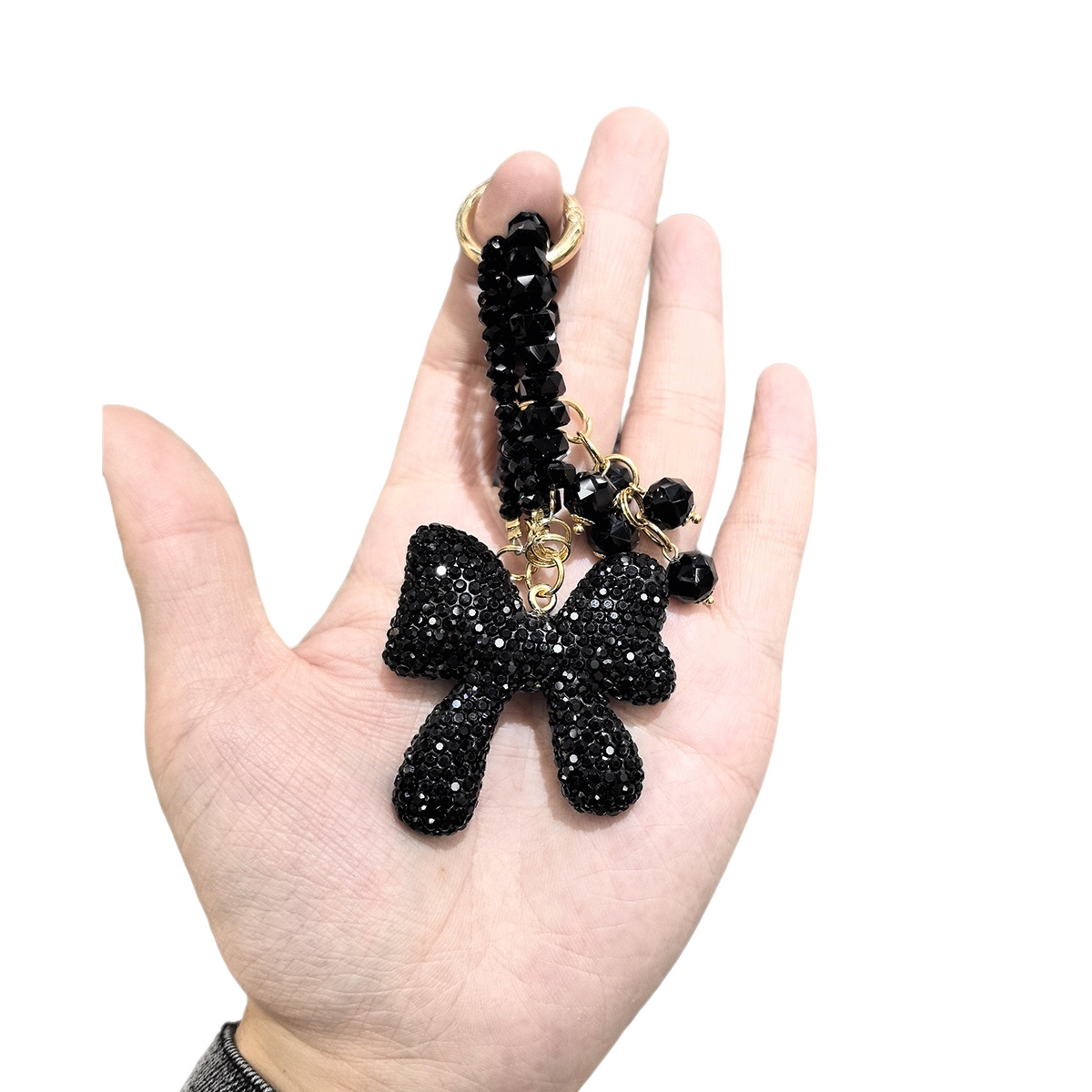 Red butterfly cartoon keychain pendant macaron flowing sand oil toy Item Picture