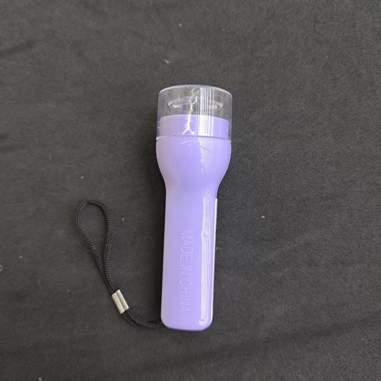 Macaron transparent square head flashlight, children's high-brightness small hand flashlight toy, led light strip rope, practical gift for students Specification image