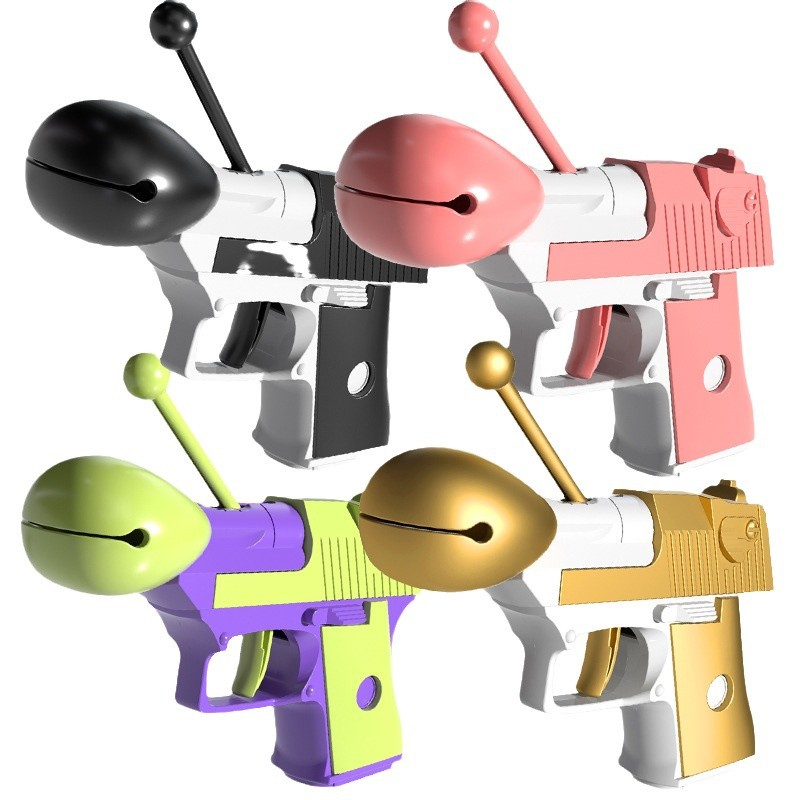 The popular wooden fish stress-relieving merit gun cub toy, a children's gun toy, a creative stress-relieving tool for party atmosphere Application Scenario