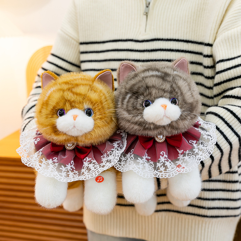 Nueva simulación transfronteriza muppet peluche comercio exterior juguetes para gatos al por mayor acompañante gatitos lindos colocación details Picture