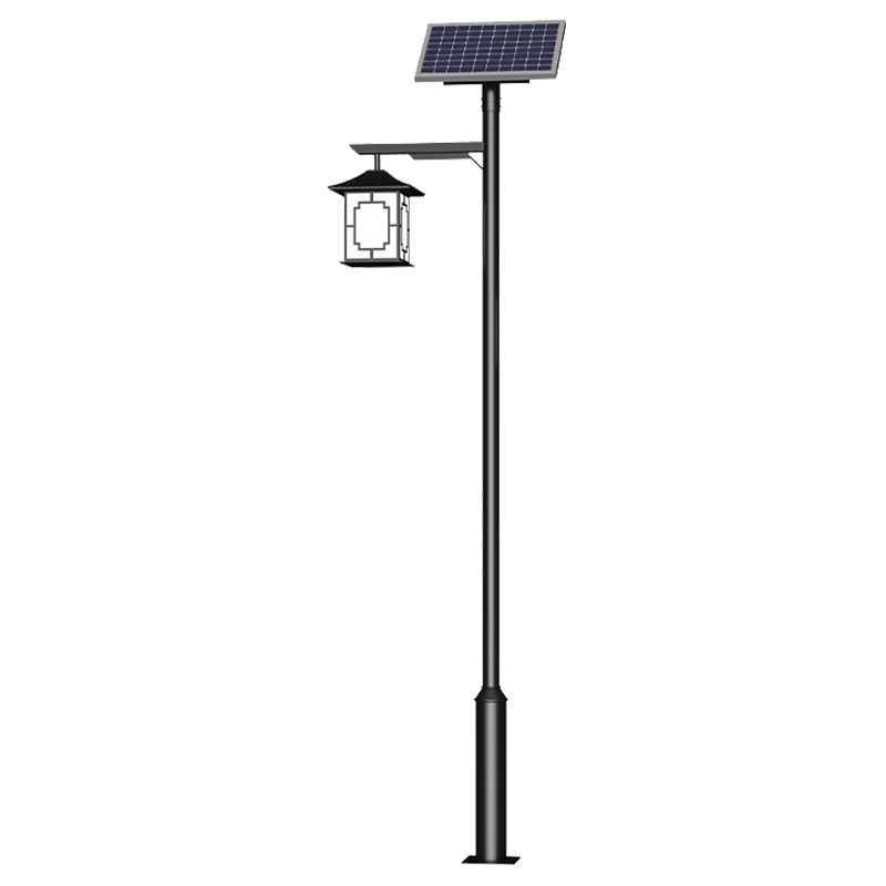National trend solar garden lamps, Chinese-style antique 3-meter outdoor park, community waterproof road, retro landscape lamps, led street lamps Item Picture