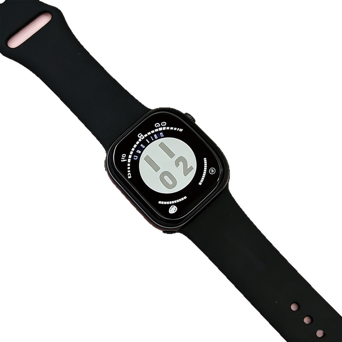 YX4 Mini Color Smartwatch with black, pink and beige three-color straps AI robot dog toy set Item Picture