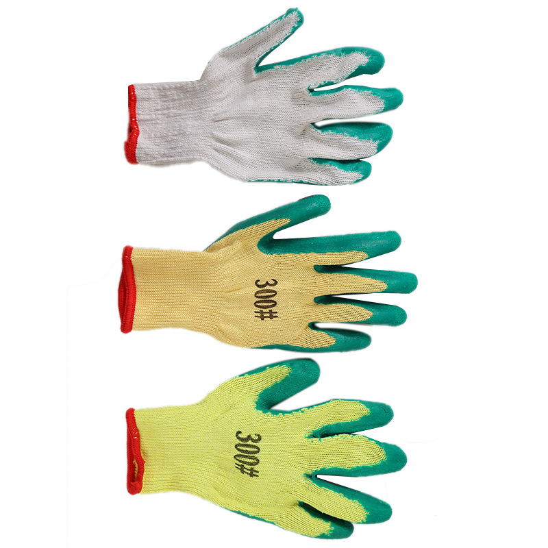 Wholesale industrial gloves, factory and construction site wear-resistant, anti-slip, anti-cutting, safe, flexible, skin-fitting, and emulsified labor protection gloves Specification image