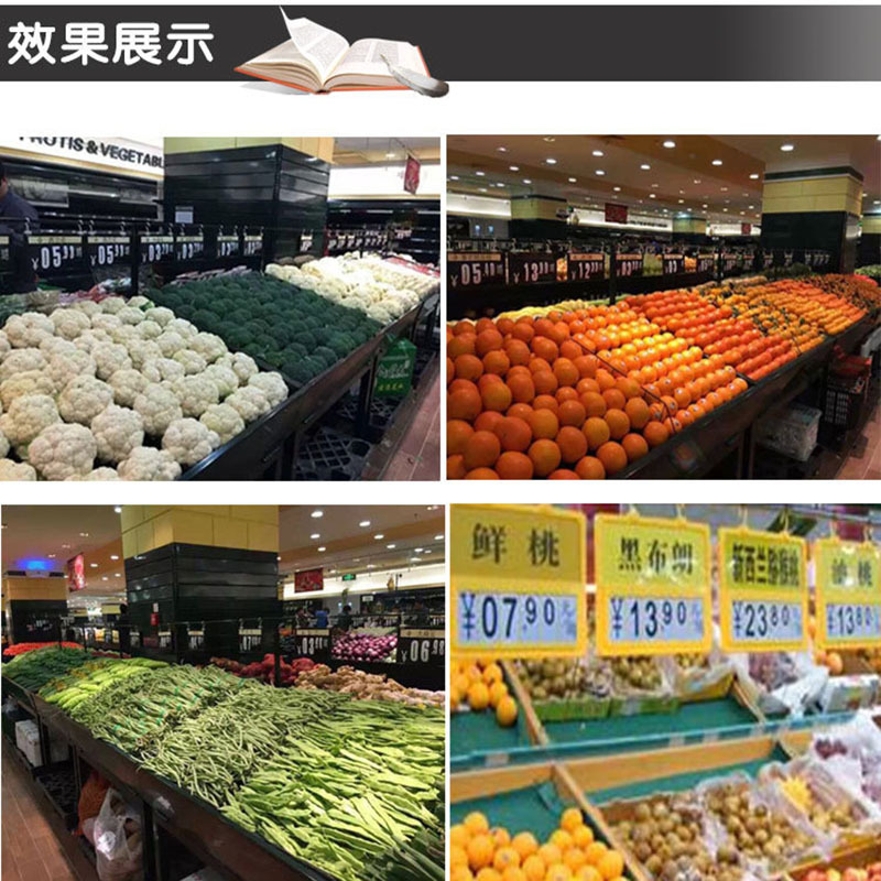 A5 Fruit and Vegetable brand fruit price tag, vegetable price tag, supermarket fresh food digital price tag, aquatic products double-sided erasable, fresh food counter handwritten price adjustment prompt, standing at the farmers' market, vegetable, fruit and aquatic products sales identification table card, store merchant Application Scenario