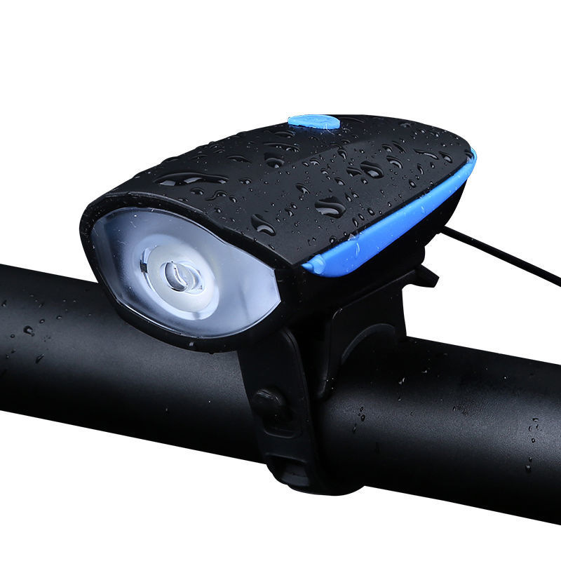 Bicycle lamp charging 7588 horn front lamp mountain bike electronic horn bell outdoor cycling lighting lamp