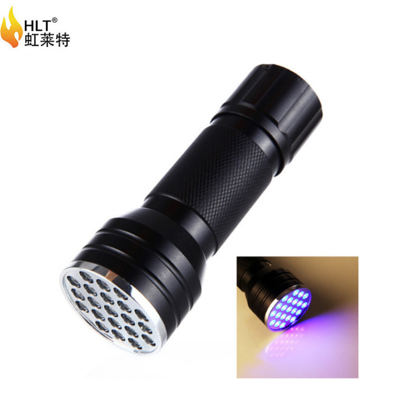 Free Logo21led Flashlight 100Uvled395 Banknote Detector Lamp Scorpion Lamp Urine Stain Detection Item Picture