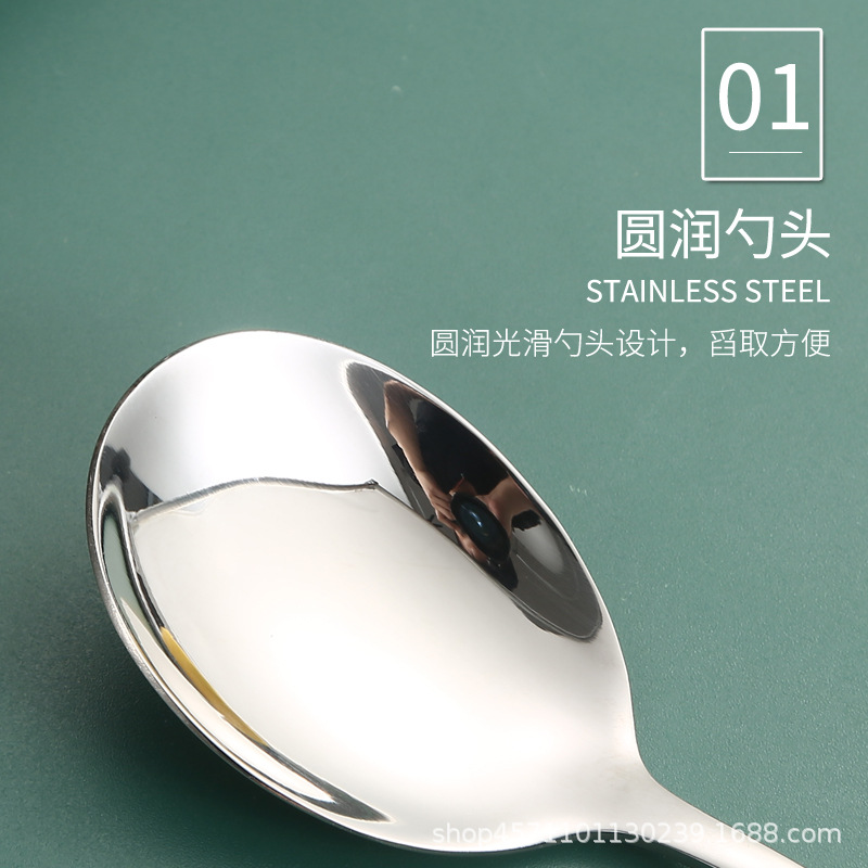 学生便捷304不锈钢勺子筷子餐具套装上班族勺叉户外便捷三件套                              产品图