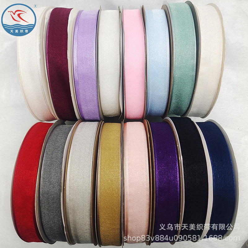 Korean pearl yarn 2.5CM gauze ribbon, colorful ribbon, headwear, flower bouquet, DIY materials, fresh flower packaging, bow ribbon Specification image