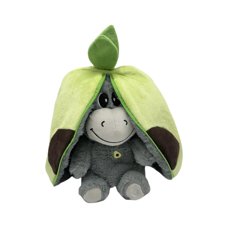 Cross-border in-stock toys: Breathing avocado gorilla plush doll, children's soothing doll, baby gift Item Picture