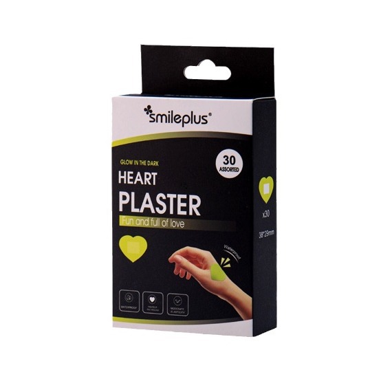 批发夜店闪光创可贴夜场荧光设计伤口绷带急救割伤夜光心型创口贴         