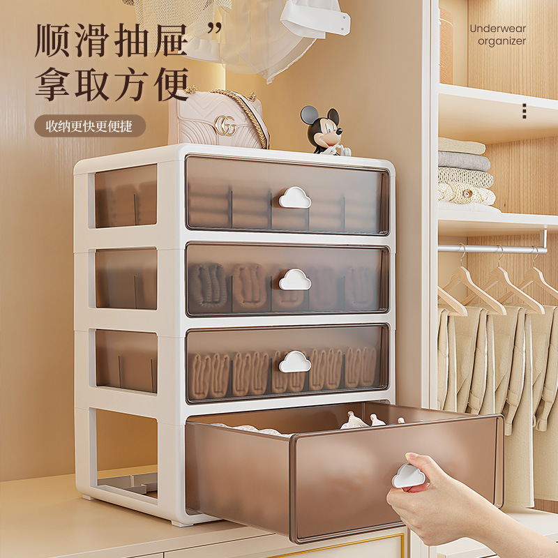 内衣内裤收纳盒放袜子装贴身衣物专用收纳箱文胸三合一收纳盒子产品图