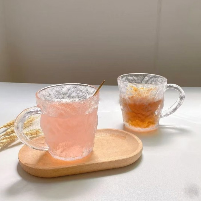 Suministro al por mayor manija taza de glaciar taza de bebida de jugo de martelo taza de desayuno para el hogar taza de agua de vidrio de leche, Application Scenario
