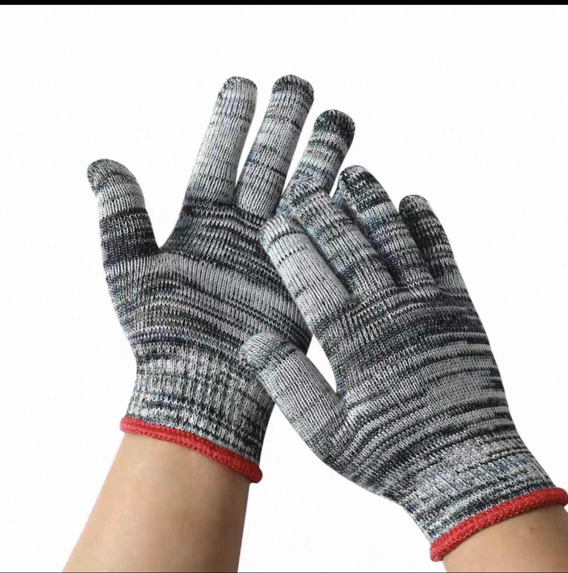Gloves, nylon dirt-resistant labor protection line, wear-resistant industrial protection, anti-slip for construction sites, thickened, free shipping for hands Item Picture
