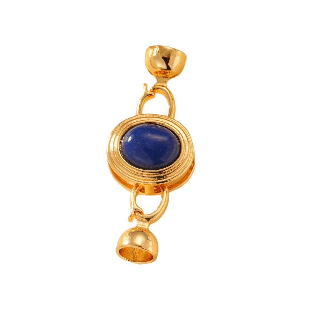 Agate-inlaid connection clasp, 18k copper gold-plated color-preserving high-end bracelet and necklace clasp DIY accessory Item Picture